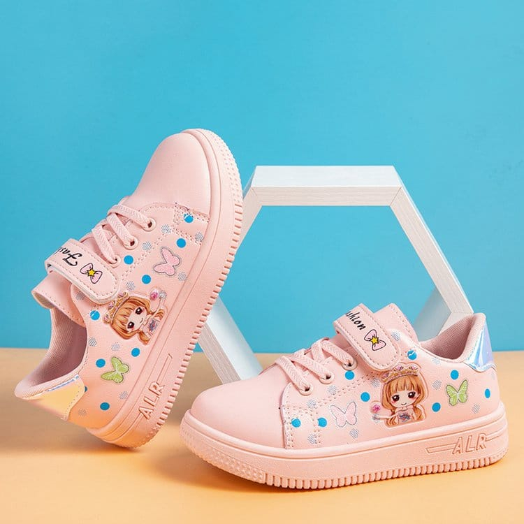 Sepatu anak perempuan fashion sneakers berkarakter usia 2-10 tahun
