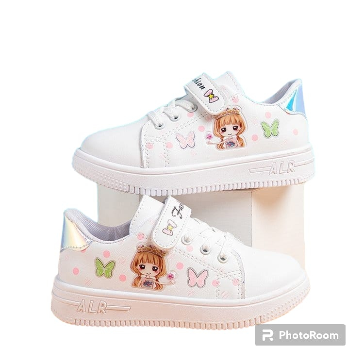 sneakers anak perempuan sekolah karakter usia 2-10 tahun