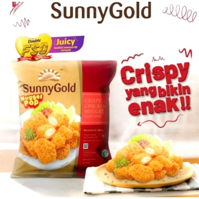 

Sunny Gold Naget Pop 500gr / Naget Ayam Crispy