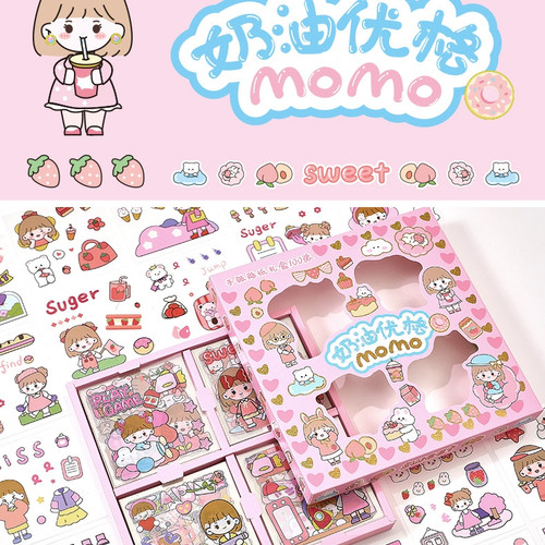 

Stiker Momo / Nini Motif Kartun Korea Lucu 100 lembar Anti Air STICKER DIY TUMBLER / BINDER / CASE HP / DIARY