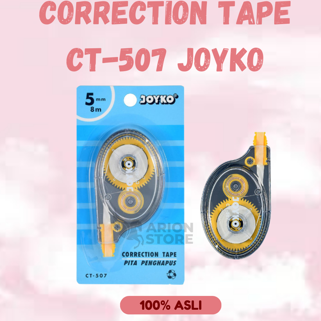 

[ARION STORE] Correction Tape CT-507 Joyko / Stipo Kertas Joyko CT-507 [PCS]