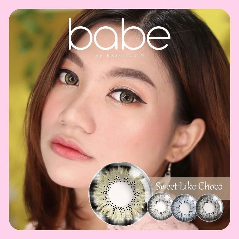 SOFTLENS BABE BIG EYE . EXOTICON (NORMAL/MINUS s.d -6.00) MADE IN KOREA