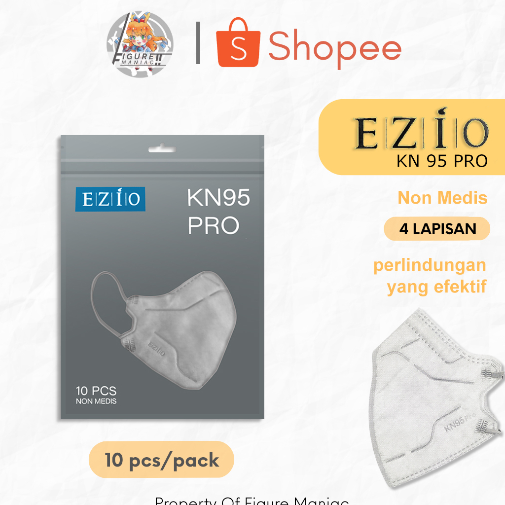 Figure Maniac - Masker KNPro Ezio 5 Ply Original isi 10 Pcs KN95 Pro