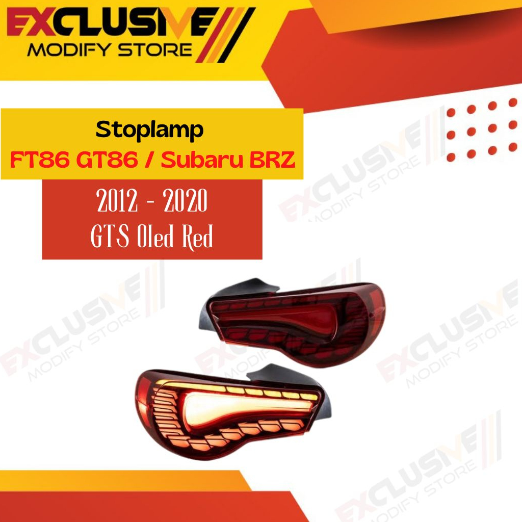 STOPLAMP SUBARU BRZ / FT86 GT86 MODEL V3 GTS OLEDS STYLE RED