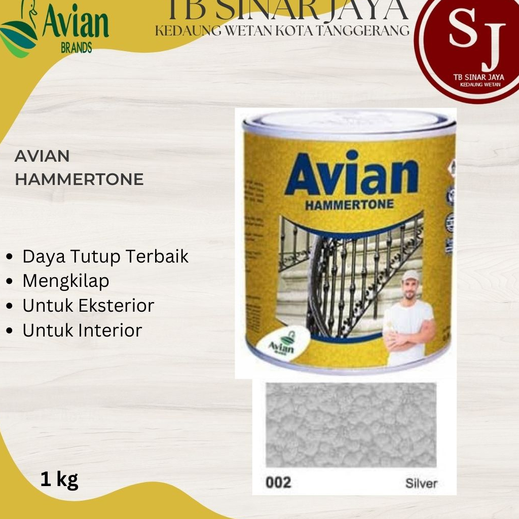 CAT avian HAMMERTONE Anti Karat 0,9 LITER - 002 SILVER