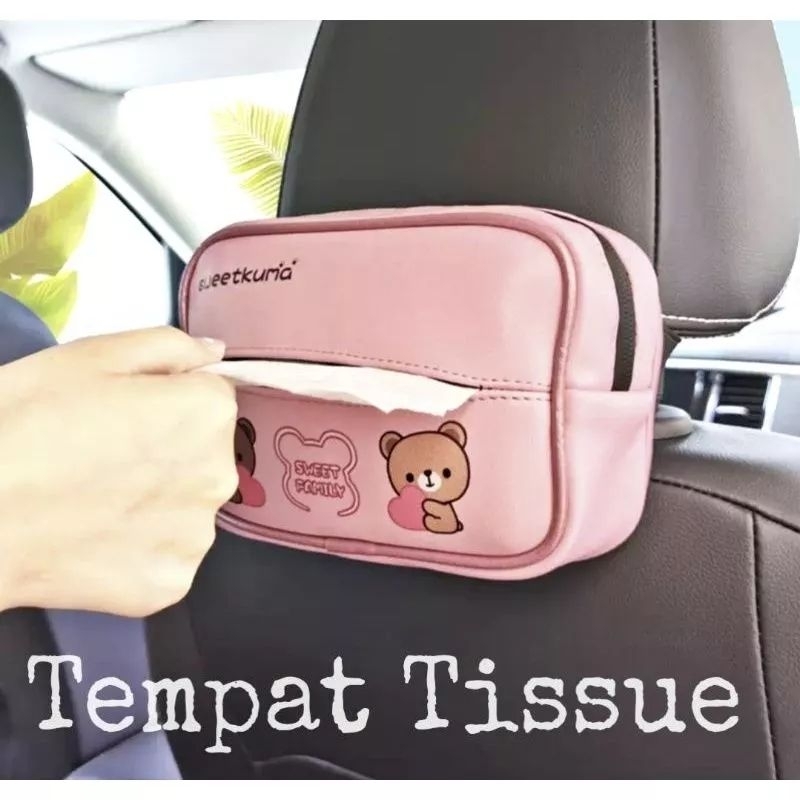 Penjepit Kotak Tissue Paper Box Holder Tempat Tissue Penyangga Tissue Mobil Tisu Tisyu Tissu