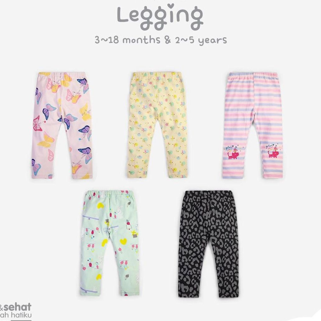 Velvet Junior Legging Anak  Motif Girl 2-5 Tahun / Legging Bayi