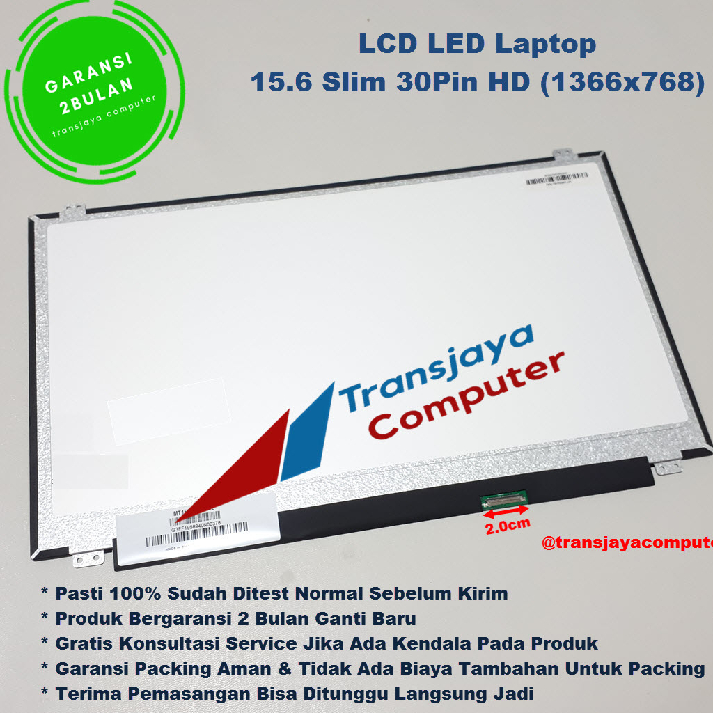 Layar LCD LED Asus X555 X555D X555DP X555LD X555BP X555B 15.6 Slim