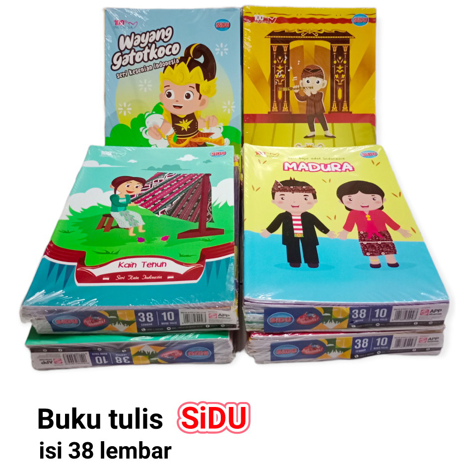 

HJK (10 BUKU / 1 PAX) Buku Tulis Sidu 38 Lbr / Buku Tulis Sinar Dunia 38 Lembar / Buku 38lbr / Buku