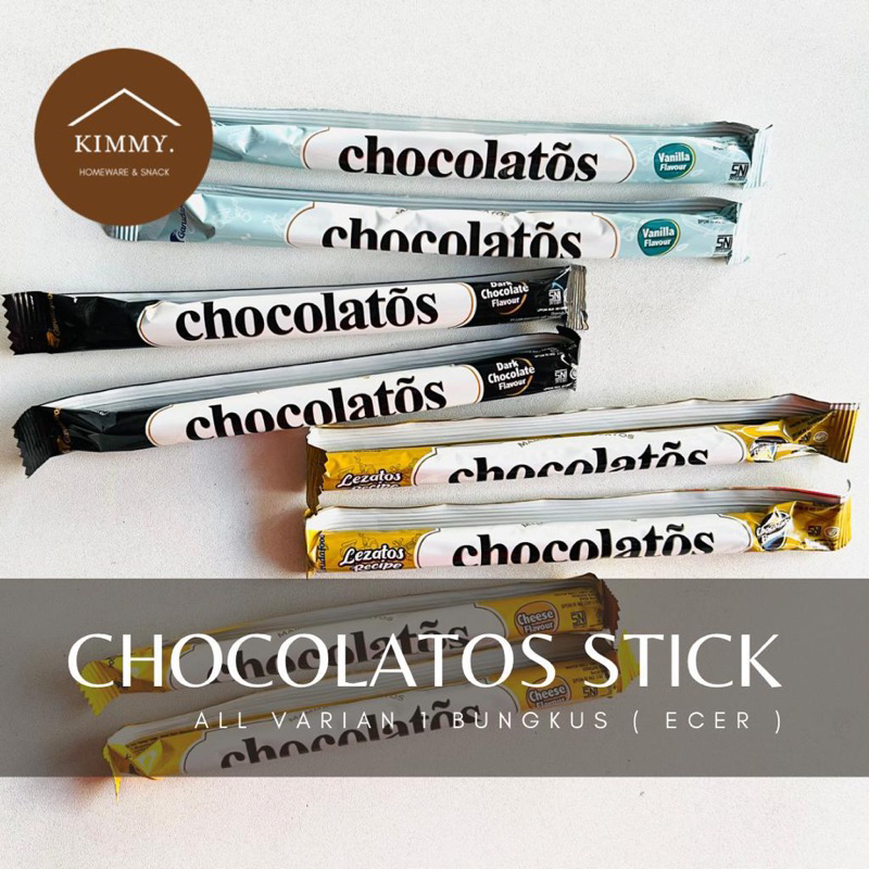 

CHOCOLATOS 1000-AN ECER / CHOCOLATOS COKELAT FLAVOUR / DARK COKELAT / VANILLA FLAVOUR / CHEESE FLAVOUR / CHOCOLATOS KEJU / STICK COKELAT