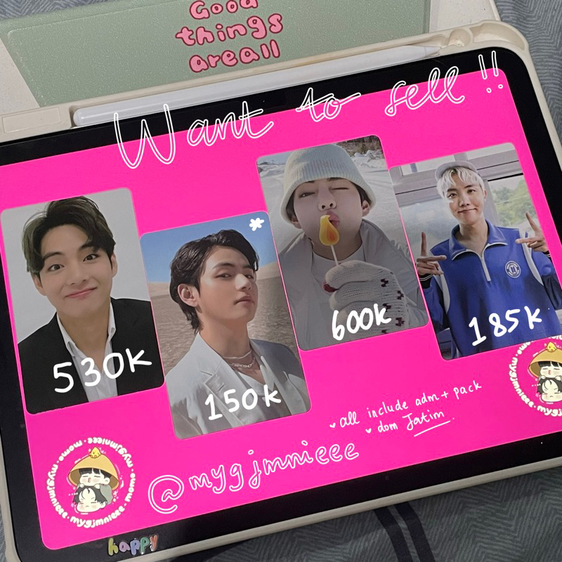 PHOTOCARD TAEHYUNG V MEMO 2020 POB PROOF WINPACK WINTER PACKAGE