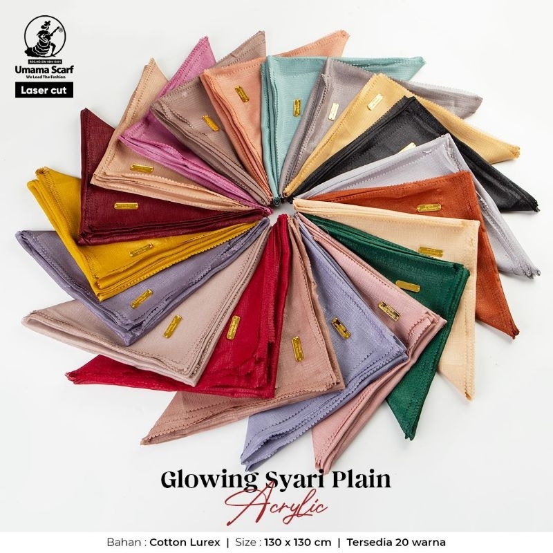 GLOWING SYARI PLAIN ACRYLIC BY UMAMA