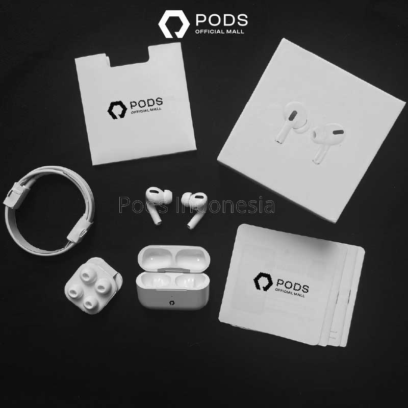 [BISA CICILAN] ThePods PRO 2nd Generation REAL ANC 100% - With H2 chip Wireless Charging Case - (IMEI &amp; Serial Number Detectable) - Final Upgrade Version 9D Hifi Stereo TWS Headset Earphone Headphone 9D Spatial Audio - By PodsIndonesia