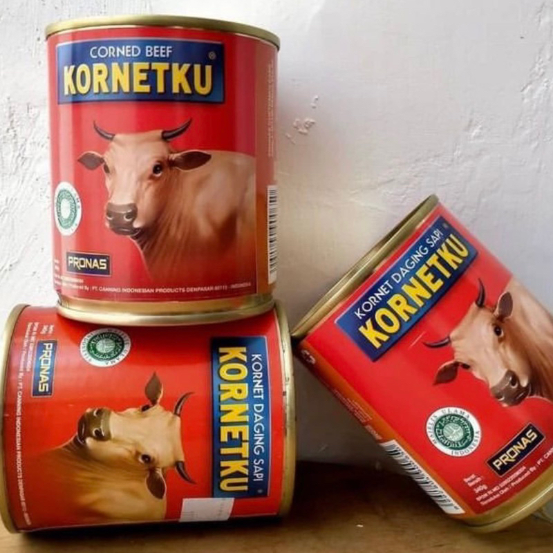 

kornet kornetku pronas 340 gram / daging sapi kaleng pronas 340 gram