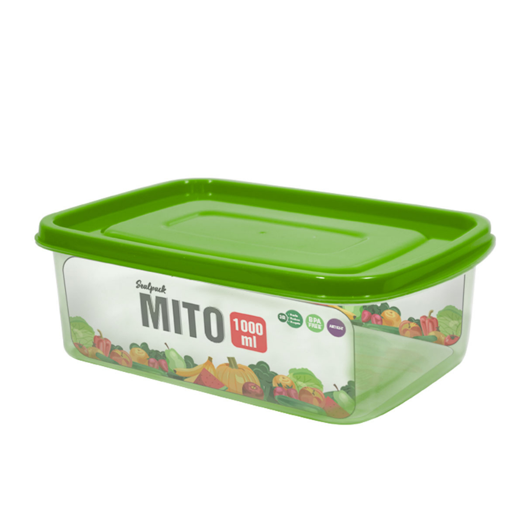 KOTAK MAKAN PLASTIK CLIO 1000ML BPA FREE - LUNCH BOX PLASTIC - KOTAK PENYIMPANAN KEDAP UDARA - SOUVENIR ULANG TAHUN