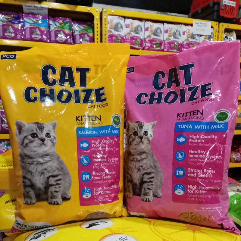 (10x)Cat Choize Kitten Tuna/Salmon Dry Food Kitten Cat Choize  Kitten 1kg - Gosend