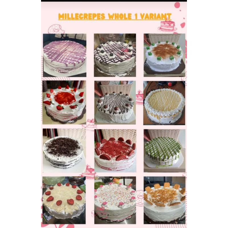 

EKS FOOD Mille crepe cake wholecake Layer kue enak po h-1 roti khusus instan PO h-1
