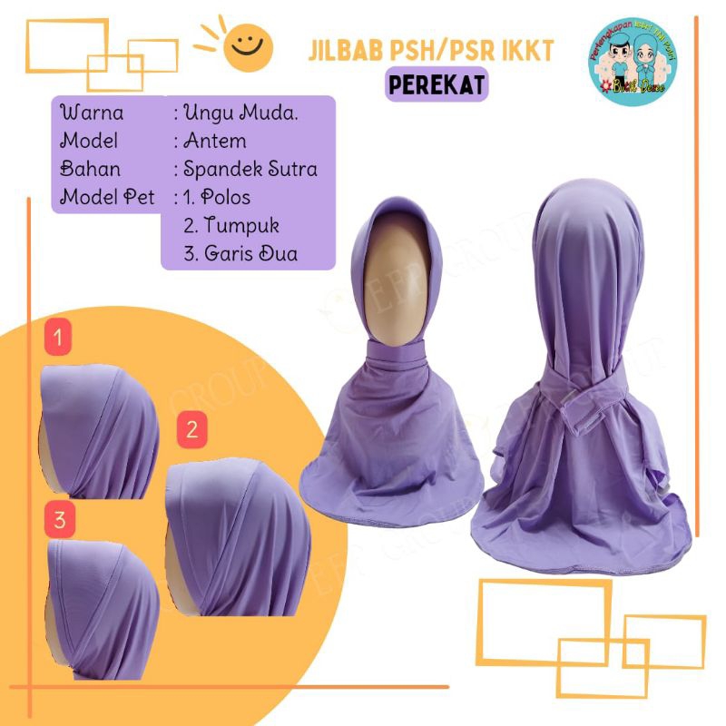 JILBAB PSH IKKT BELAKANG PEREKAT