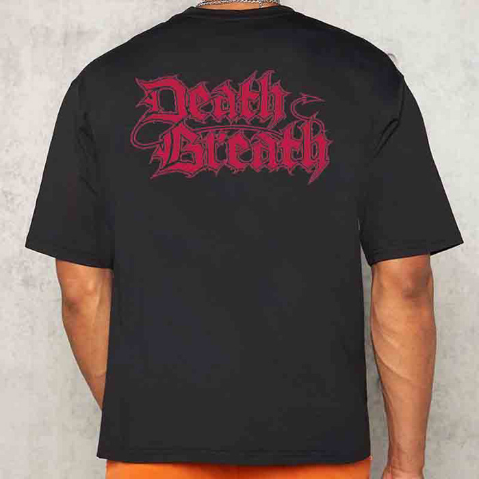 Kaos Death Breath Tshirt Bahan 100% Cotton [BISA COD] Casual Fashionable BLACK T-SHIRT BERGAMBAR BAG