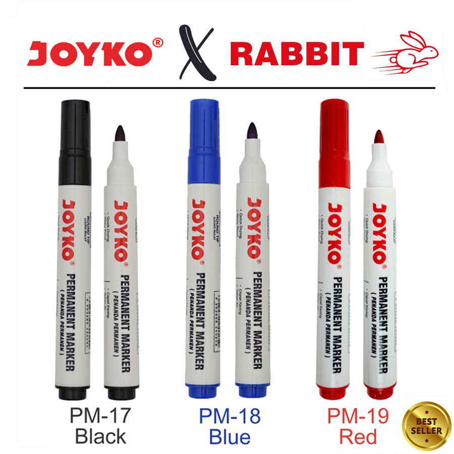 

Spidol Permanent Marker PM-17, PM-18 & PM-19 Spidol Permanen Joyko