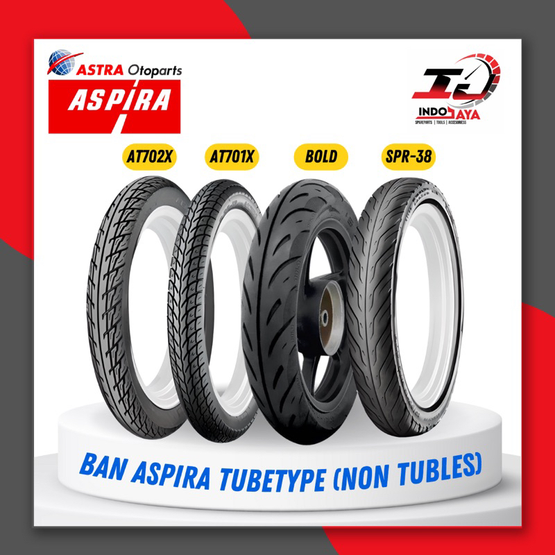 BAN ASPIRA NON TUBLES / TUBETYPE RING 14 / RING 17 ( 60/90-17 - 70/90-17 - 80/90-17 - 80/90-14 - 90/