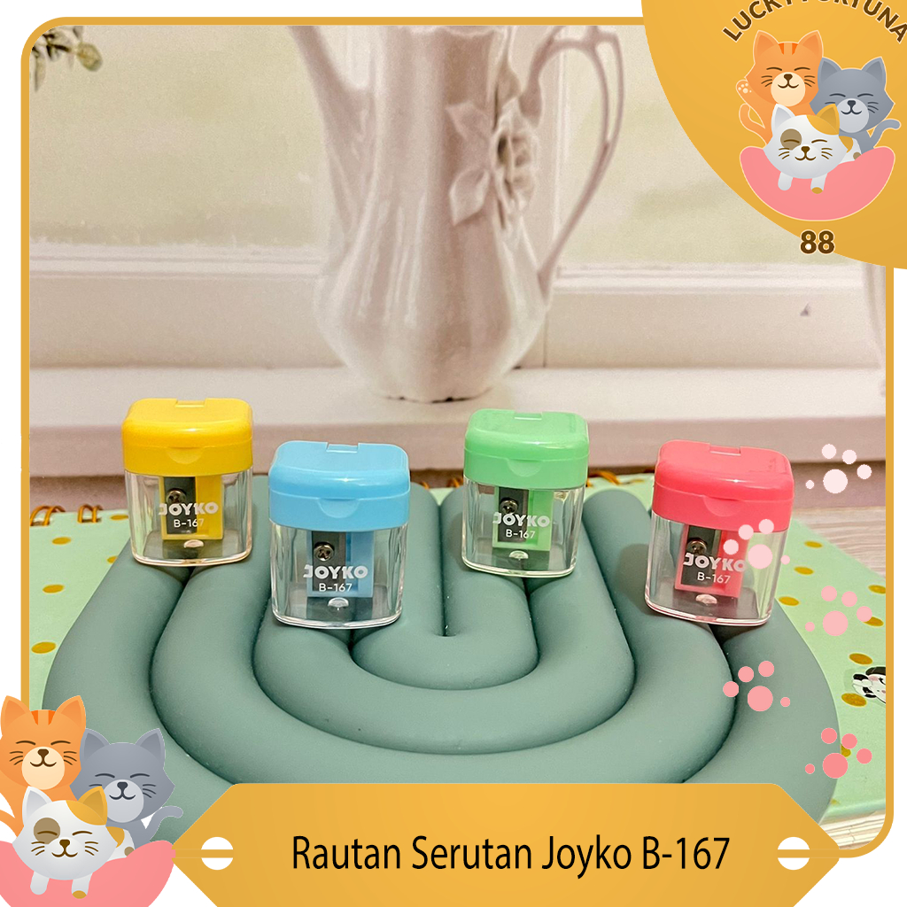 

[LuckyFortuna88] Rautan Serutan Joyko B-167 Rautan plastik Rautan manual Rautan pensil Rautan alat tulis Rautan tajam