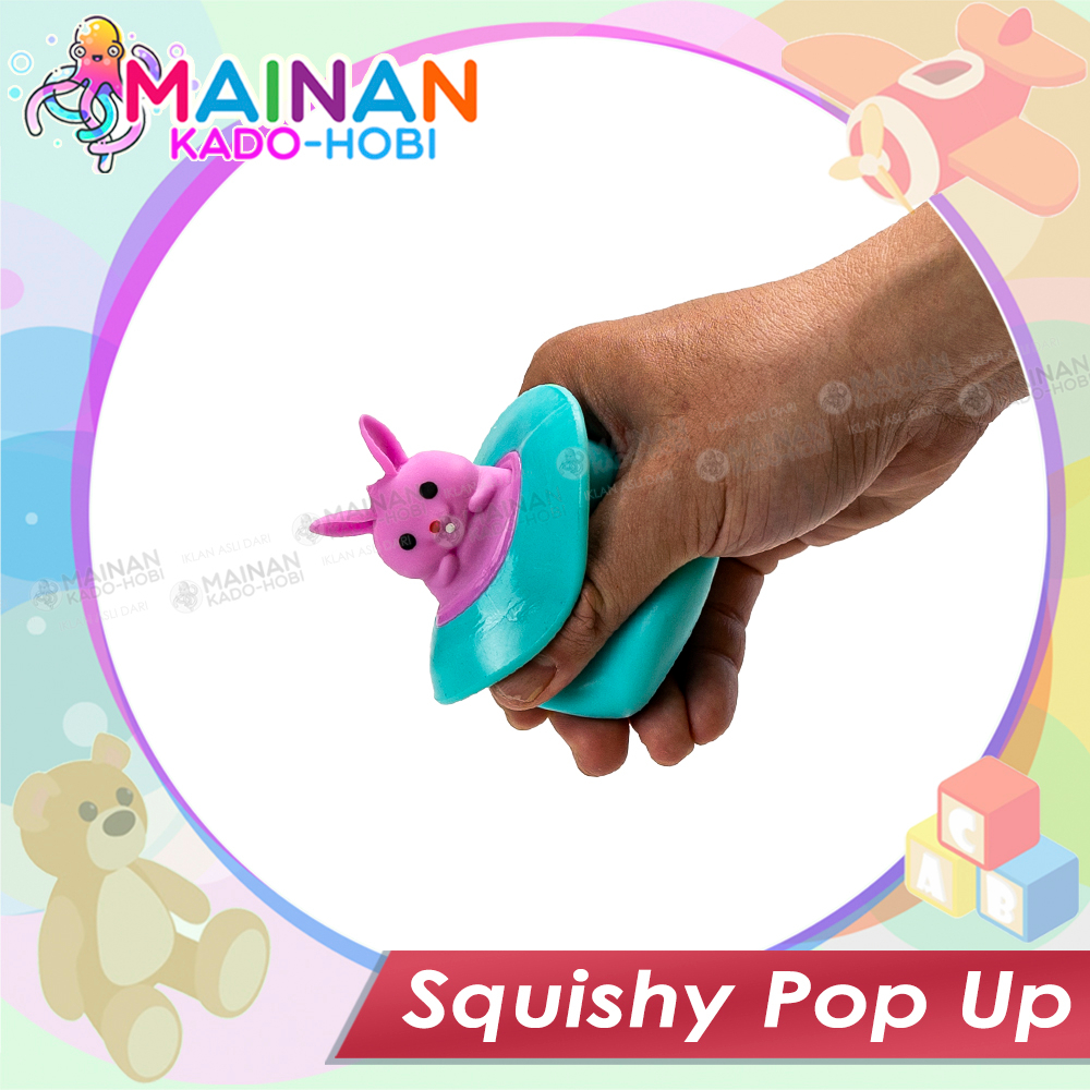MAINAN MONTESSORI ANAK ANTI STRESS SQUISHY POP UP FIDGET TOYS TUPAI TOPI