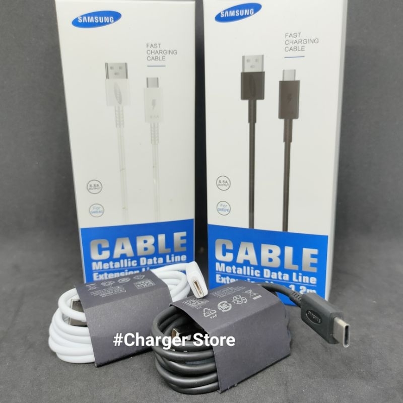 Kabel Data Samsung Type C 6.5A ORIGINAL SUPER FAST CHARGING Metallic Data