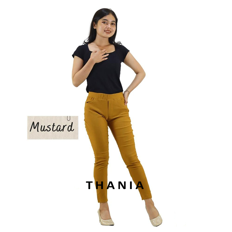 Celana Chino Wanita Bahan Melar Elastis Elizabeth Pants