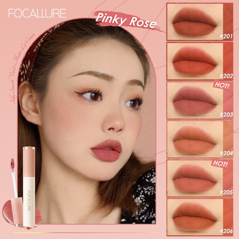 FOCALLURE Velvet Smooth Lip Glaze - Matte Nude  FA196