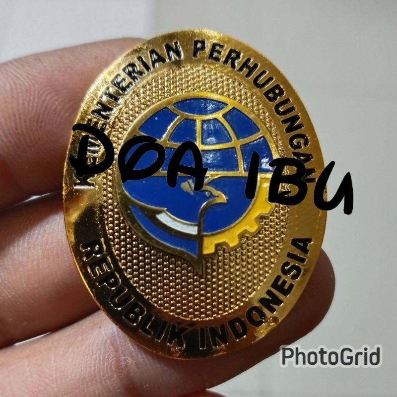 

best seller pin KEMENTERIAN PERHUBUNGAN oval-magnet ready stock