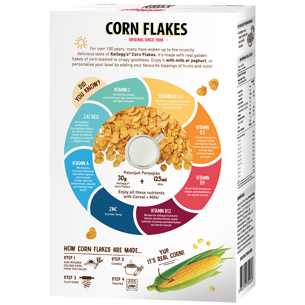 

2Xbtygneal Sakha Snack ) Kelloggs Corn Flakes Sereal Jagung 500 Gr