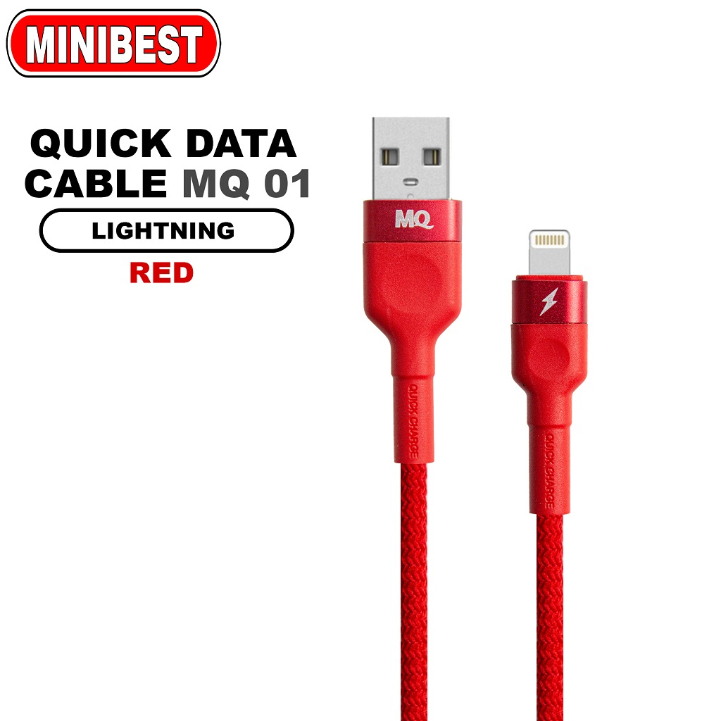 [MB] MQ Quick Data Cable MQ01 3.1 A Dual USB Charging + USB Cable Lightning