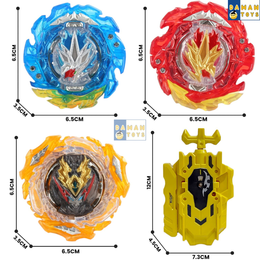 Mainan Gasing Gangsing King Helios VS Super Hyperion VS Devin Belial Fusion DX Set B-203