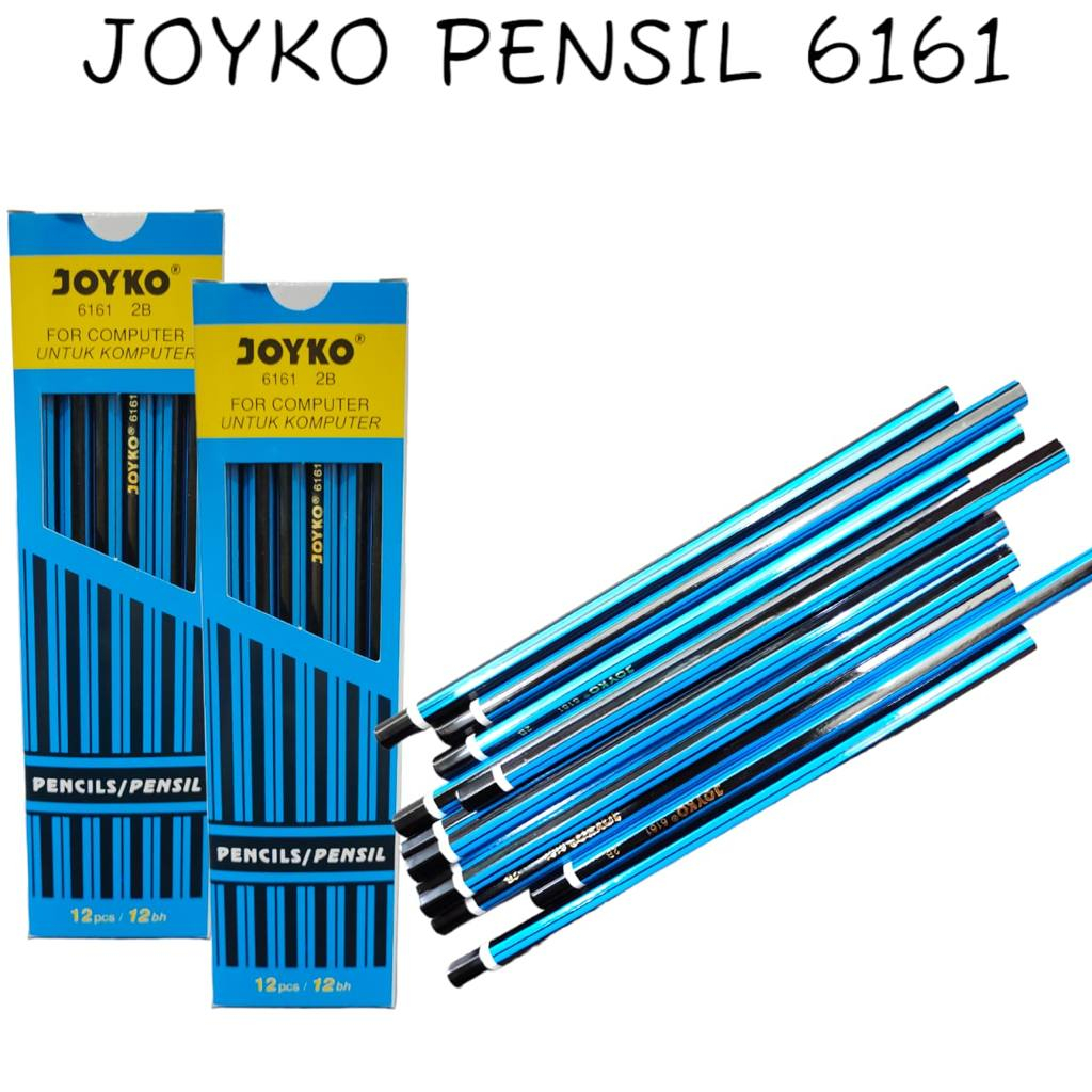 

[12PCS] JOYKO PENSIL HITAM SERUT KAYU 2B / JOYKO PENCIL 2B 1 LUSIN / JOYKO PENSIL 6161