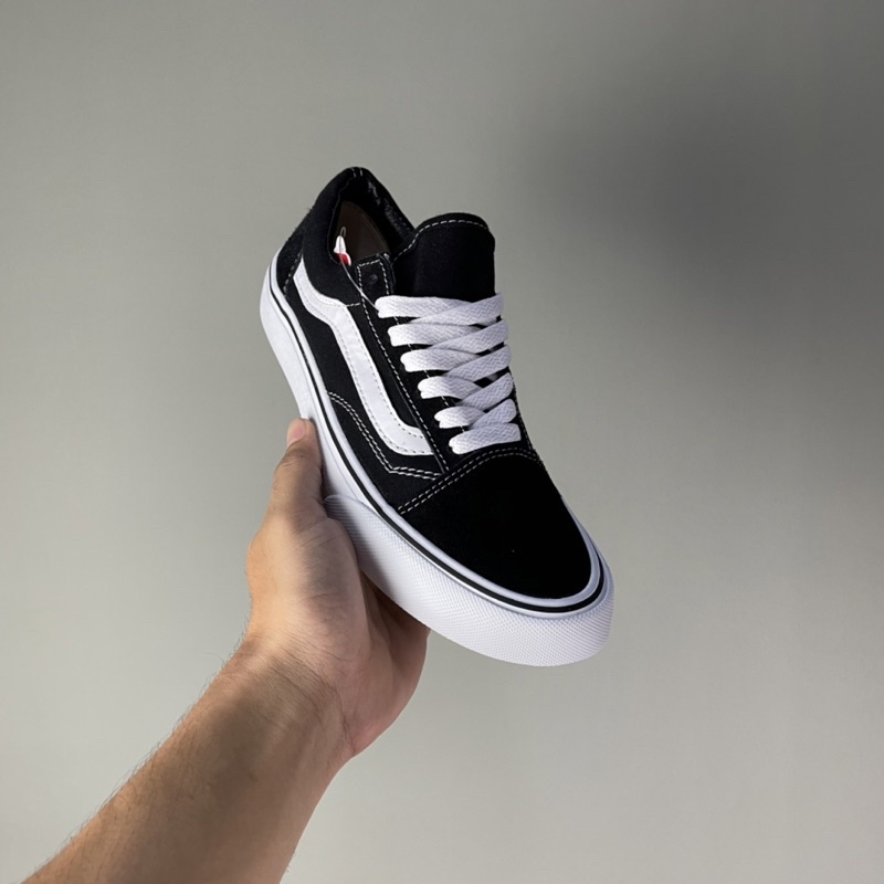 Sepatu Sekolah Vans old Skool Classic garis putih sepatu kasual pria wanita // Autentik Fans / Vens Fatino /