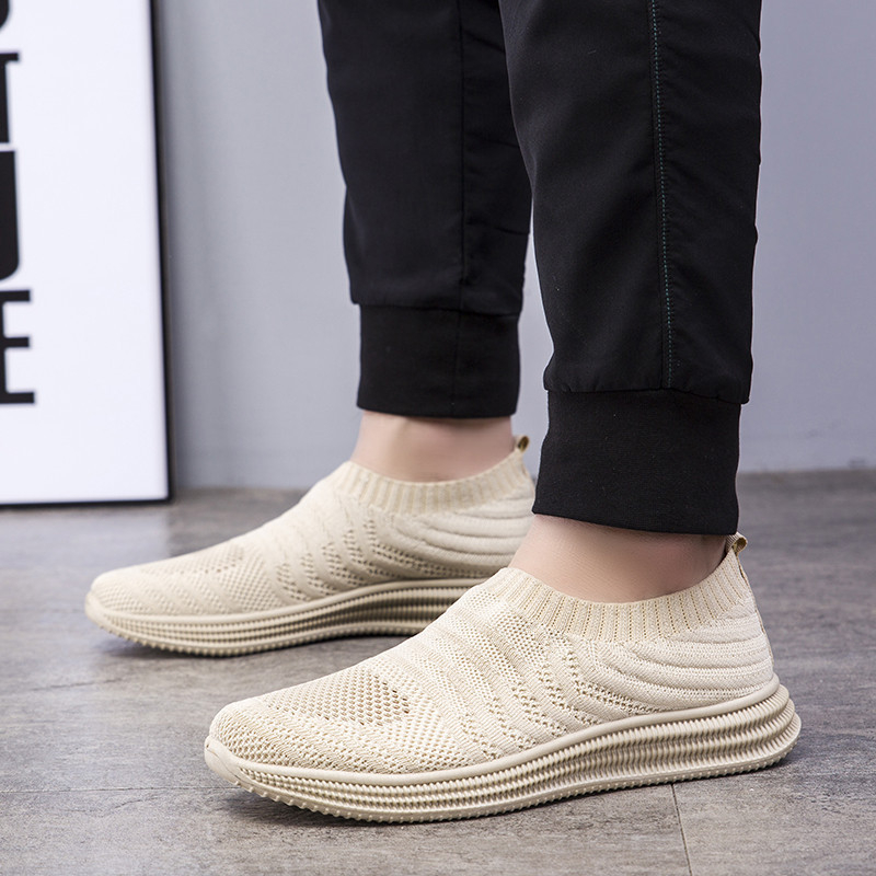 1001 IMPORT SEPATU SLIP ON RAJUT LIGHT + BOX DAN KAOS KAKI !!! - 2 WARNA