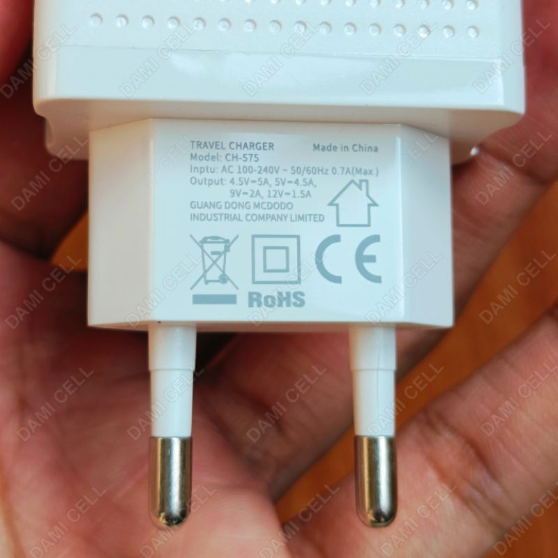 MCDODO Charger Android USB Type-C 3A QC3.0 Fast Charging 18W (CH-5750)