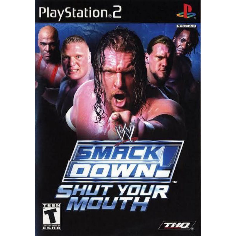 kaset PS 2 gams smack down pine