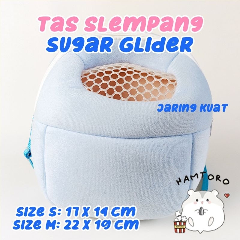 Hamtoro Bag Travel Pouch BESAR Tas Luas Hamster, Sugar Glider