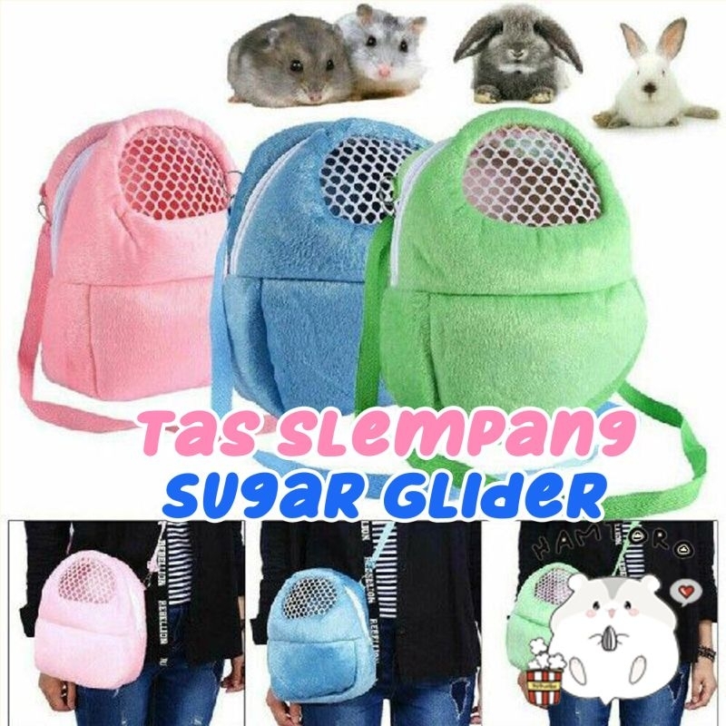 Hamtoro Bag Travel Pouch BESAR Tas Luas Hamster, Sugar Glider