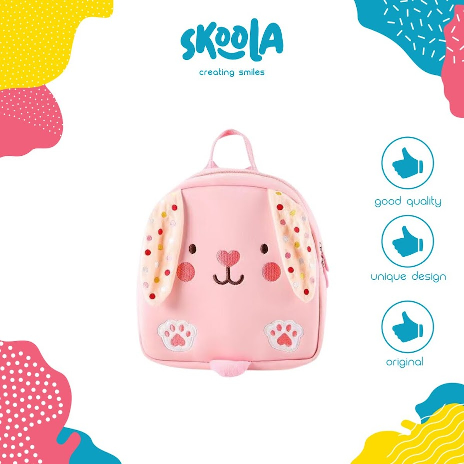 Skoola Tas Ransel Anak Perempuan Laki - Laki PAUD Ransel Lucu Animals - Midi