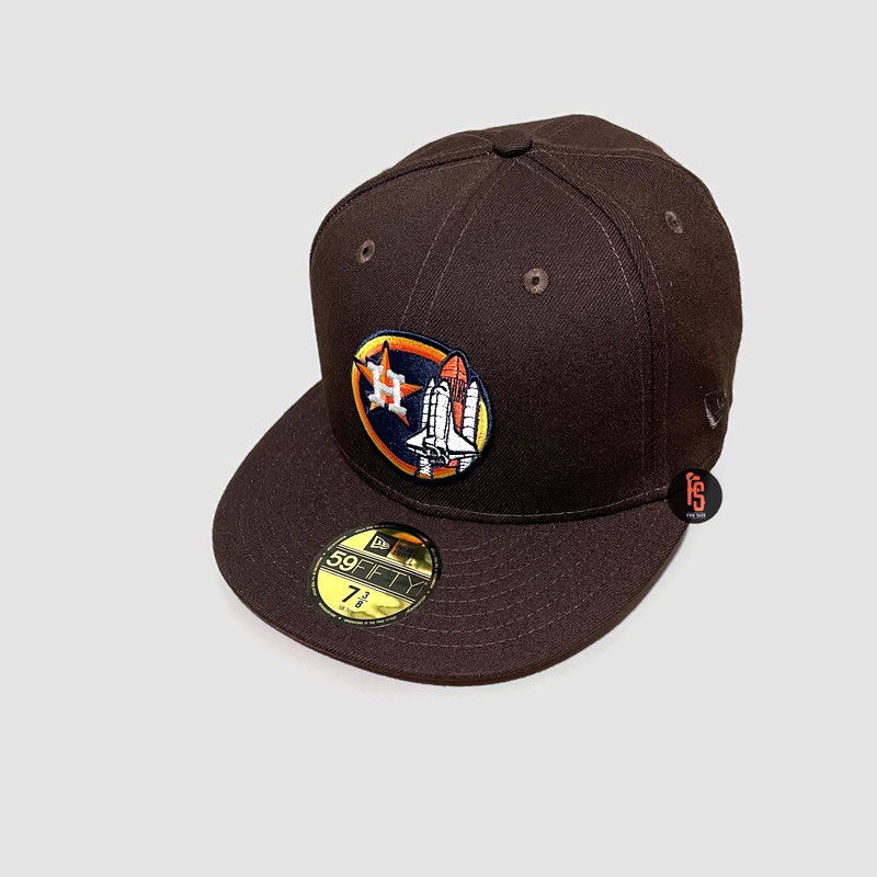 TOPI NEW ERA ORIGINAL 5950 APOLLO 11 HOUSTON ASTROS WALNUT UV ORANGE