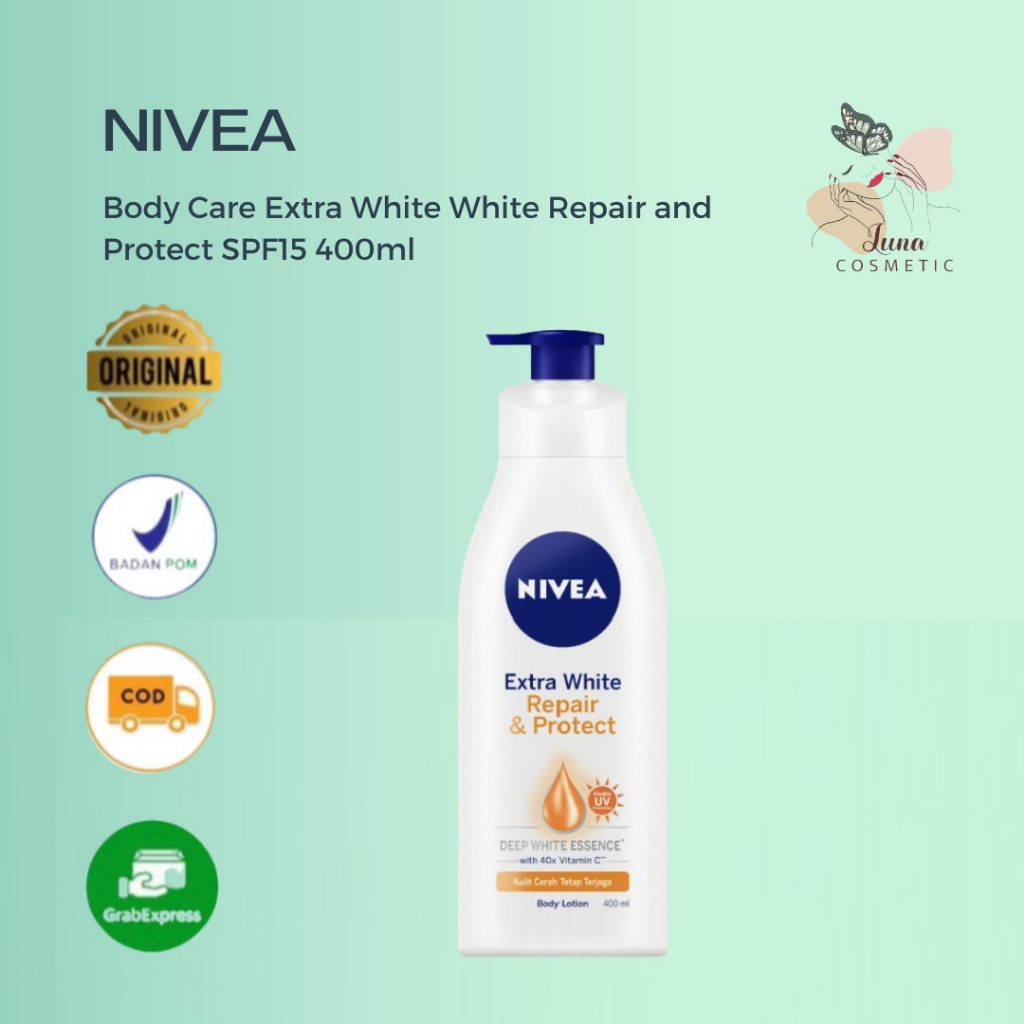 NIVEA Body Care Extra White White Repair and Protect SPF15 400ml