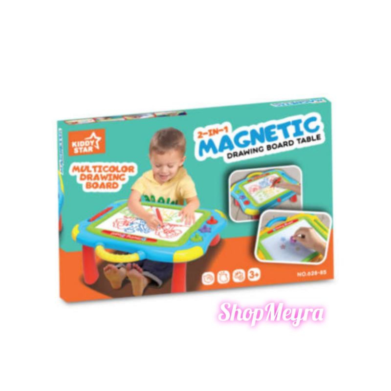 

Kiddy Star Multicolor Drawing Board 2 in 1 Magnetic Drawing Board Table