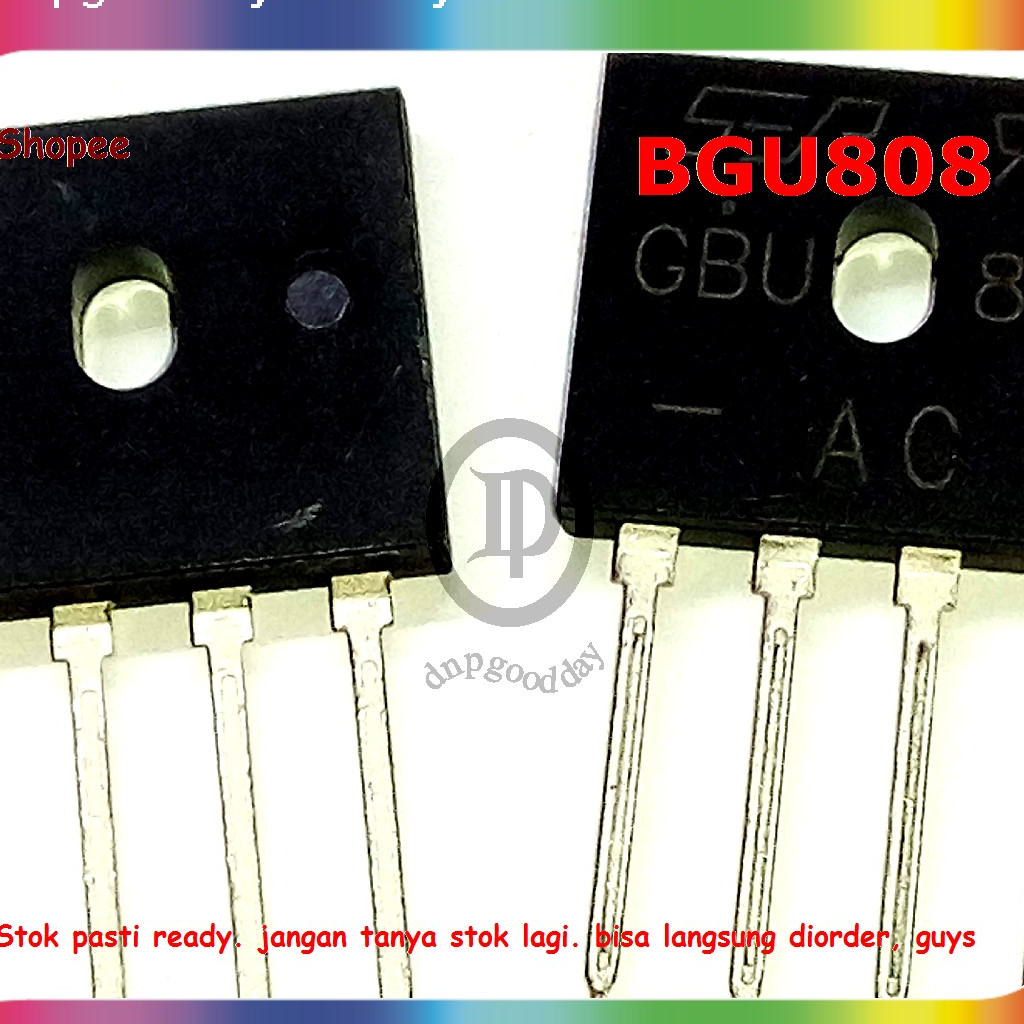 Dioda Sisir 8a 800v Gbu808 4pin Bridge Rectifier Gbu 808 Diode Penyearah