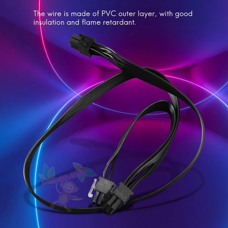 Kabel Modular Cooler Master PCIE 6 PIN to DUAL 6+2 POWER VGA PSU