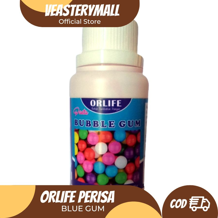 ♥veasterymall♥✅ Perisa Es Permen Karet ,  BLUE GUM Perisa Pasta Buble gum, merk ORLIFE 100gr