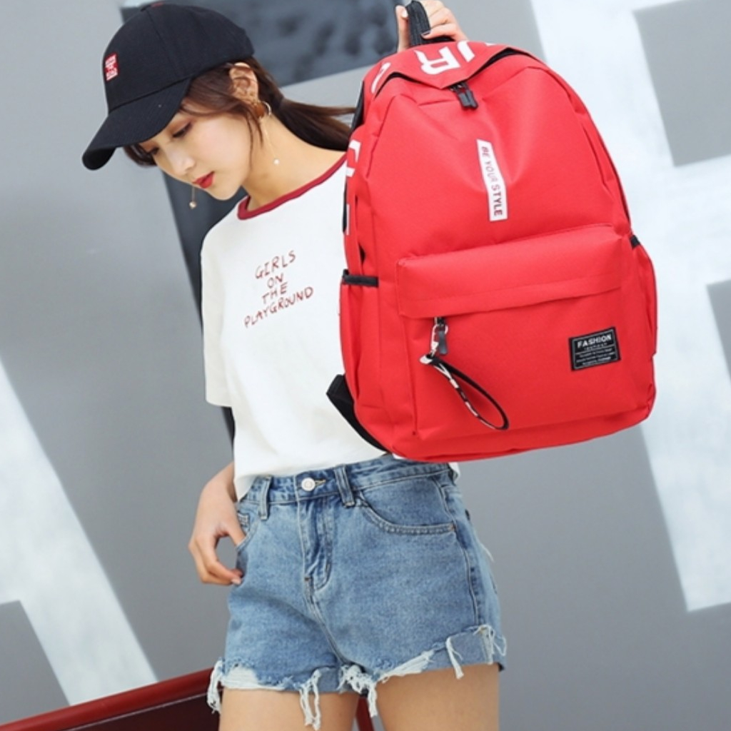 Tas Ransel Be Your Style / Tas Pria Wanita Tas Sekolah Anak Import Korean Backpack