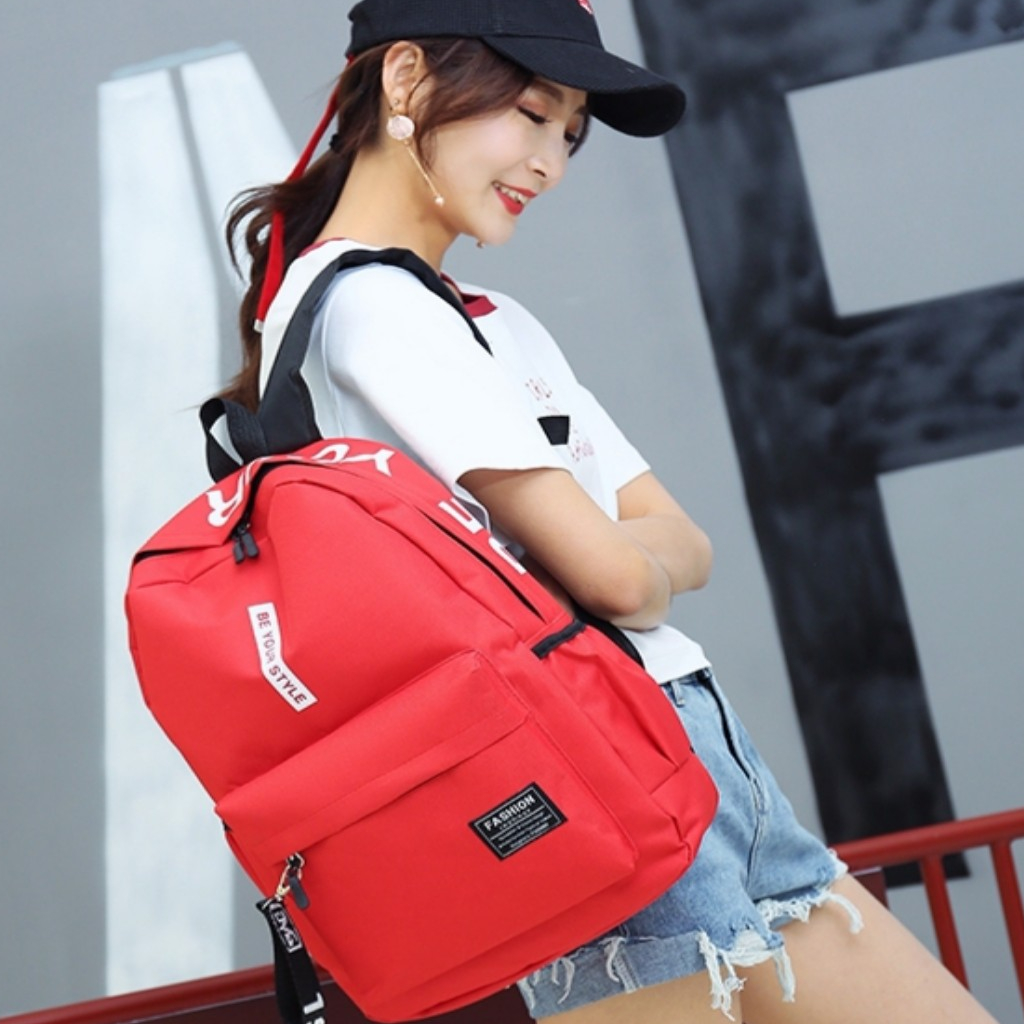 Tas Ransel Be Your Style / Tas Pria Wanita Tas Sekolah Anak Import Korean Backpack